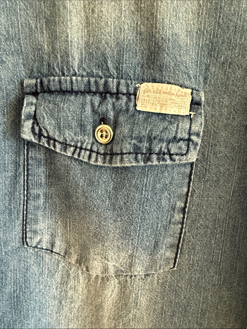 7 For All Mankind Light Blue Denim Button-Down Mini Dress - Picture 3 of 14